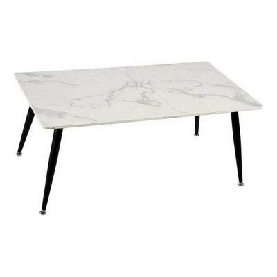 Hoofdtafel Gift Decor Wit Zwart 60 x 110 x 45 cm Marmer
