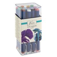 Alcoholmarker nassau duopunt 12 stuks assorti - thumbnail