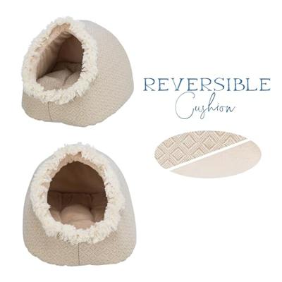 Trixie kattenmand iglo boho beige 35x41x26 cm