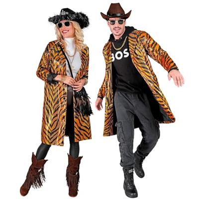 Paillettenjas Tijger Lang Volwassenen