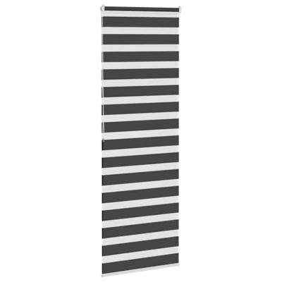 VidaXL Zebra rolgordijn 80x200 cm stofbreedte 75,9 cm zwart