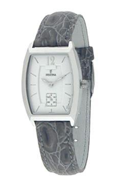 Horlogeband Festina F16025-1 Leder Grijs 16mm Horlogeband Festina F16025-1 Leder Grijs 16mm