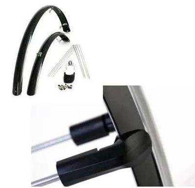 Spatbordset Eurofender Rapido 28" x 46 mm - zwart Spatbordset Eurofender Rapido 28" x 46 mm - zwart