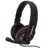 Esperanza EH118 hoofdtelefoon/headset Bedraad Hoofdband Oproepen/muziek Zwart, Rood - thumbnail
