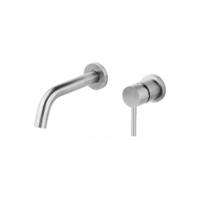 Inbouw Wastafelkraan Best Design Ore Wand Uitloop 21cm RVS - thumbnail