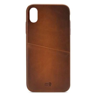 Senza Desire Leather Cover with Card Slot Apple iPhone Xs Max Burned Cognac Senza Desire Leather Cover with Card Slot Apple iPhone Xs Max Burned Cognac