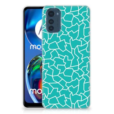 Motorola Moto E32/E32s | Hoesje maken | Cracks Blue Motorola Moto E32/E32s | Hoesje maken | Cracks Blue