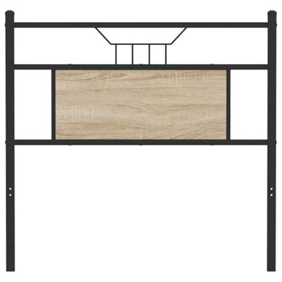 Hoofdbord 75 cm spaanplaat sonoma eikenkleurig staal Hoofdbord 75 cm spaanplaat sonoma eikenkleurig staal