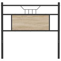 Hoofdbord 75 cm spaanplaat sonoma eikenkleurig staal - thumbnail
