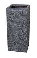 Mcollections Plantenbak Kubus Hoog - 23 x 23 x 51 cm - Clayfibre - Grafiet - thumbnail