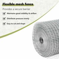 VidaXL Afrasteringspaal zilver 10 x 1 m (19 x 19 mm mesh) staal - thumbnail