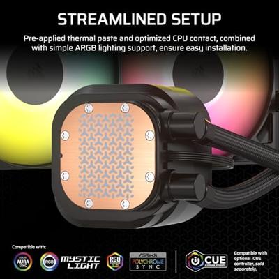 PC-koeling - CORSAIR - CW-9060093-WW - NAUTILUS 360 ARGB vloeistofkoeler voor CPU - thumbnail