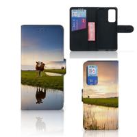 Huawei P40 Telefoonhoesje met Pasjes Koe - thumbnail