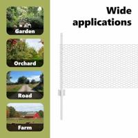 VidaXL Hek met paal zilver 0,5 x 10 m staal - thumbnail