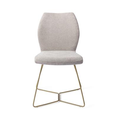 Jesper Home Eetkamerstoel 'Ikata' Beehive Gold, kleur Pretty Plaster Jesper Home Eetkamerstoel 'Ikata' Beehive Gold, kleur Pretty Plaster