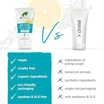 Dr Organic Skin Clear Deep Pore Face Wash 5-In-1 Dr Organic Skin Clear Deep Pore Face Wash 5-In-1