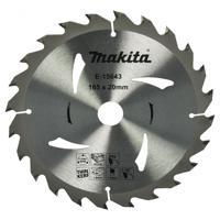 Makita Accessoires Cirkelzaagblad Hout | 165x20x1,6 24T 18g - E-15643 - E-15643 - thumbnail