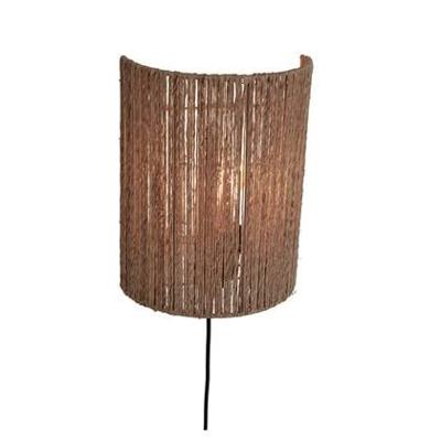 GOOD&MOJO Wandlamp 'Iguazu' Jute, 32cm hoog, kleur Naturel GOOD&MOJO Wandlamp 'Iguazu' Jute, 32cm hoog, kleur Naturel