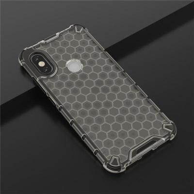 Voor Galaxy A10s shock proof honingraat PC + TPU case (grijs)