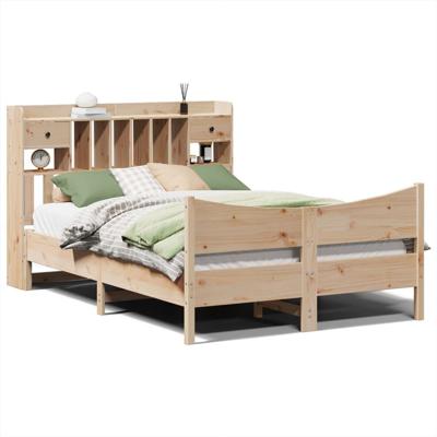 Bedframe zonder matras massief grenenhout 140x190 cm