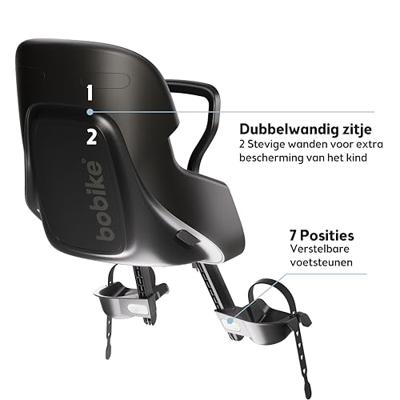 Bobike Zitje mini exclusive evolve zwart - thumbnail