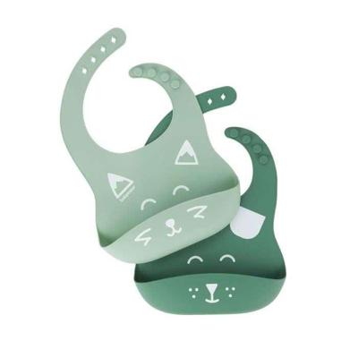 Slabbetjesset Babymoov A007608 Groen Siliconen (2 Stuks)