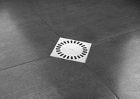 Easy Drain Aqua Compact vloerput m. ABS sifonhuis RVS rooster en zijuitlaat 15x15cm - thumbnail