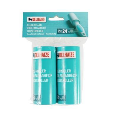 Delhaize kleefroller navulling set van 2 | 24 stuks