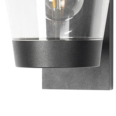 QAZQA Moderne buiten wandlamp zwart IP44 - Joren