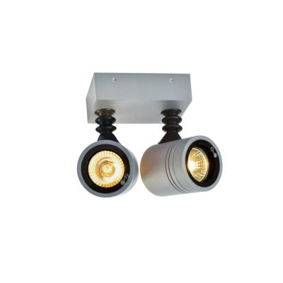 SLV WandspotsNew Myra Wall 2-lichts zilvergrijs - 233094