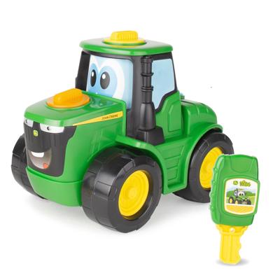 Tomy Johnny tractor met sleutel key 'n go - john deere