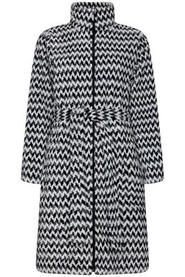 Fleece badjas zigzag Pastunette