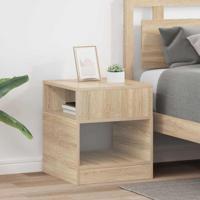 Bijzettafel 2 pcs Sonoma Eiken 40,5 x 40 x 45 cm Bewerkt hout - thumbnail