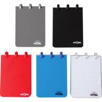 Atoma notitieboekje ft A7, 120 bladzijden, PP, geruit 5 mm, geassorteerde kleuren - thumbnail