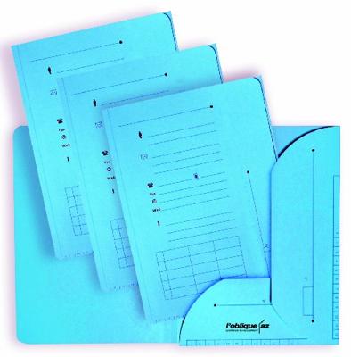 OXFORD Ultimate dossiermap, formaat A4, uit karton, met 2 kleppen, pak van 25 stuks, blauw