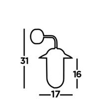 Searchlight StallampToronto - 3291BK - thumbnail