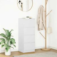 Dressoir 37,5x35x99 cm spaanplaat wit - thumbnail