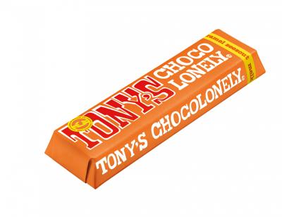 Chocolade Tony&apos;s Chocolonely karamel zeezout reep 47gr