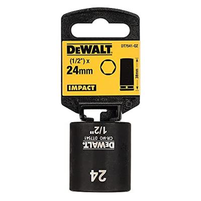 DeWalt Accessoires Impact dop 24mm 1/2" (Kort - 38mm) - DT7541-QZ - DT7541-QZ