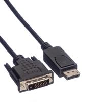 ROLINE DisplayPort Kabel DP Male - DVI Male (24+1), zwart, 1,5 m - thumbnail