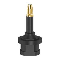 Hama ODT-adapter Toslink-koppeling - Optische 3,5-mm-stekker Verguld - thumbnail