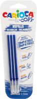 Carioca Oops navulling, medium, blauw, blister van 3 stuks - thumbnail