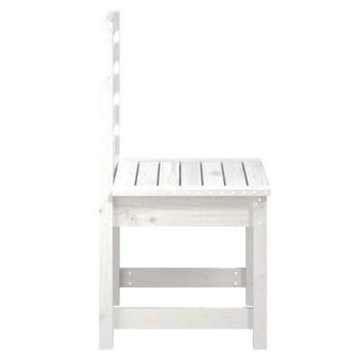 Tuinstoelen 2 st 50x48x91,5 cm massief grenenhout wit