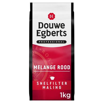 Koffie Douwe Egberts snelfiltermaling Melange Rood 1kg