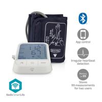 Nedis SmartLife Bloeddrukmeter | Arm | Bluetooth® | LCD-Scherm | 22 - 42 cm | Aanduiding van stil houden / Detectie van onregelmatige hartslag / - thumbnail