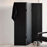 Ethnicraft Roomdivider 'Chopped' Gevernist Mahoniehout, 150cm, kleur Zwart - thumbnail