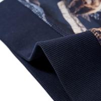 Kindertrui berenprint 92 marineblauw - thumbnail