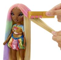 MGA Entertainment Rainbow high modepop met haarkrijt - meline goud - thumbnail