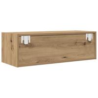 Tv-meubelen 2 st 80x31x25,5 cm bewerkt hout artisanaal eiken - thumbnail