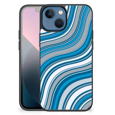 Apple iPhone 13 mini Back Case Waves Blue